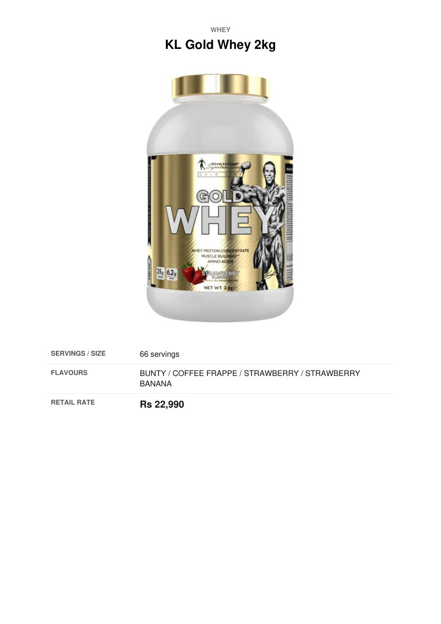 KL Gold Whey 2kg product image