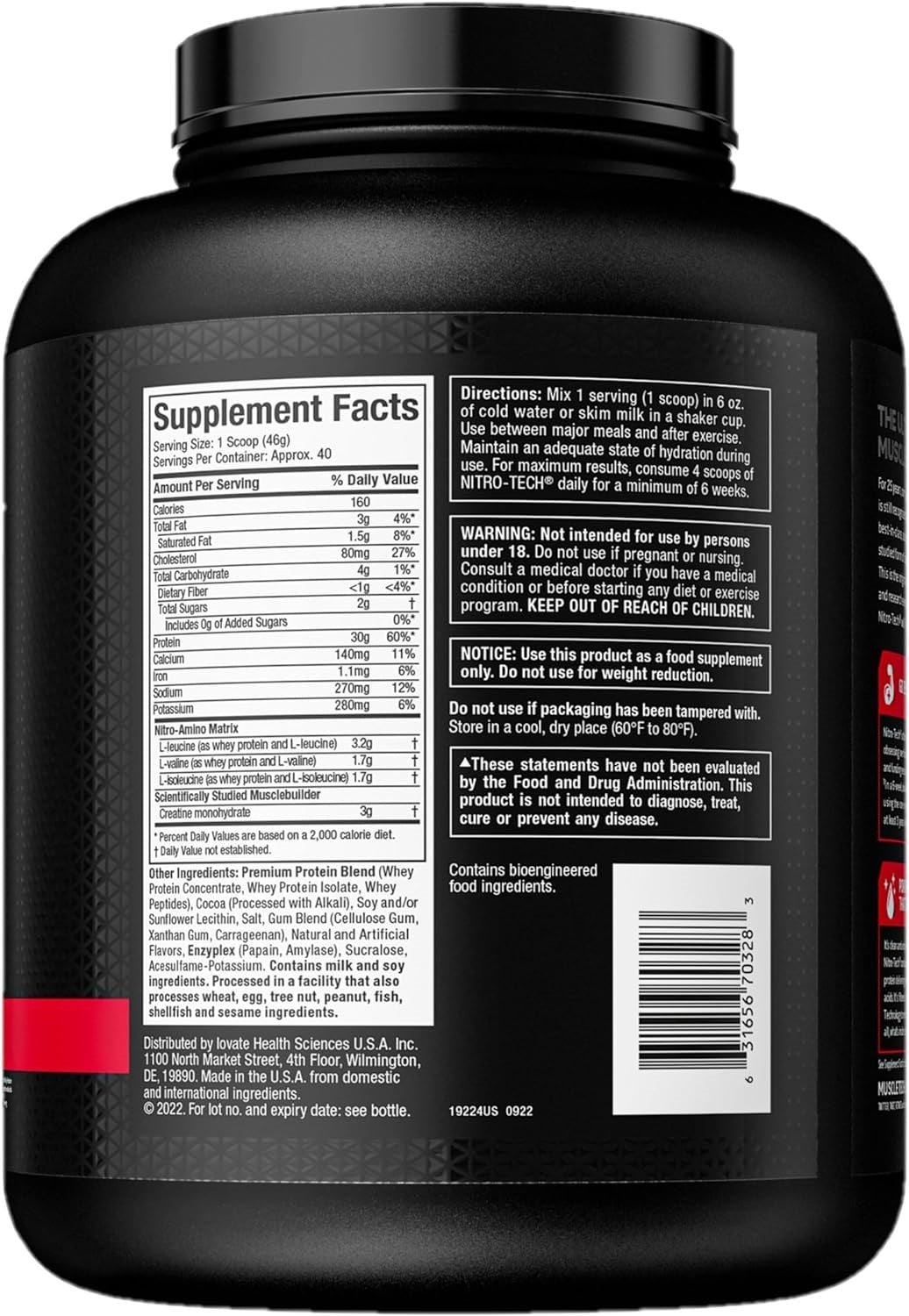 Muscletech Nitrotech 3g Creatine